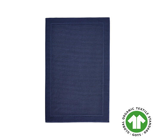 BADEMATTE 70/120 cm  - Blau, Basics, Textil (70/120cm) - Bio:Vio