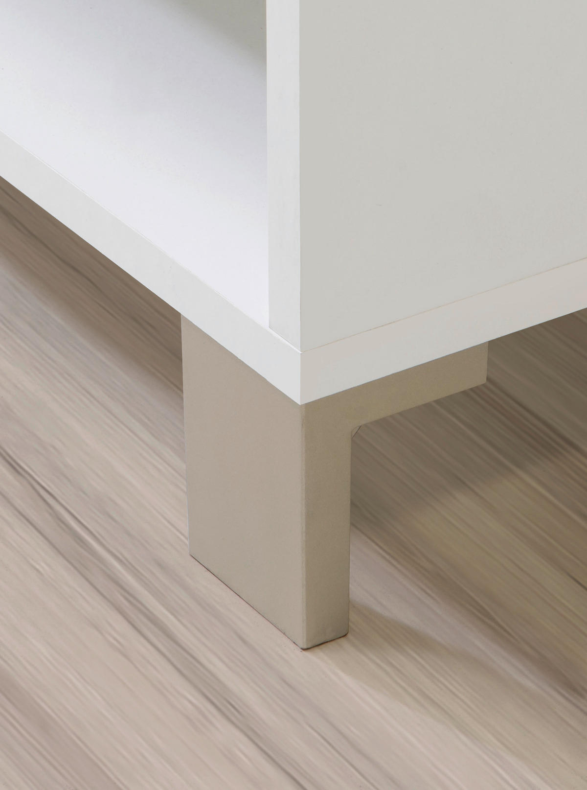 COUCHTISCH in Glas, Holzwerkstoff 110/70/37,9 cm  - Weiss/Champagner, Design, Glas/Holzwerkstoff (110/70/37,9cm) - Hom`in