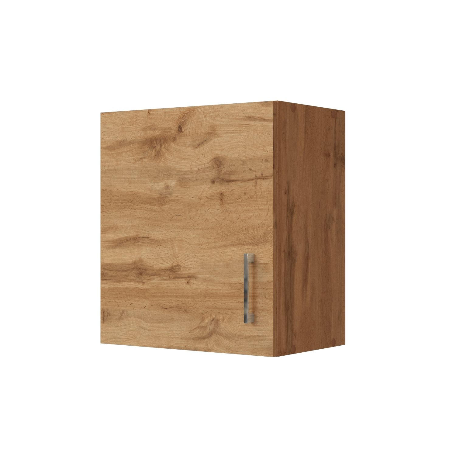 KÜCHENOBERSCHRANK 50/57/34 cm  in Eiche Wotan  - Chromfarben/Eiche Wotan, MODERN, Holzwerkstoff/Metall (50/57/34cm) - Held