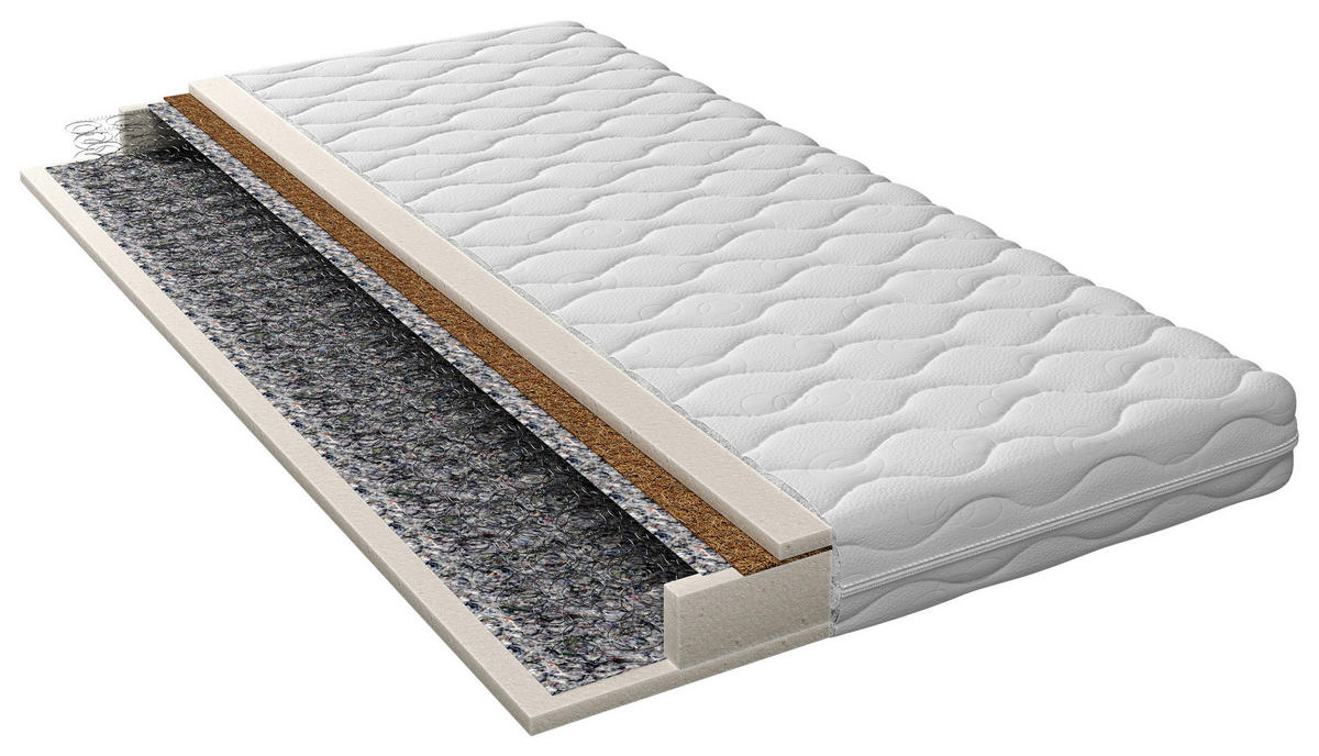 WENDEMATRATZE 200/200 cm Höhe ca. 16 cm  - Basics, Textil (200/200cm) - Xora