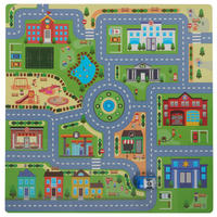 PODLAHOVÉ PUZZLE - viacfarebná, Basics, plast (92/92/1cm) - My Baby Lou
