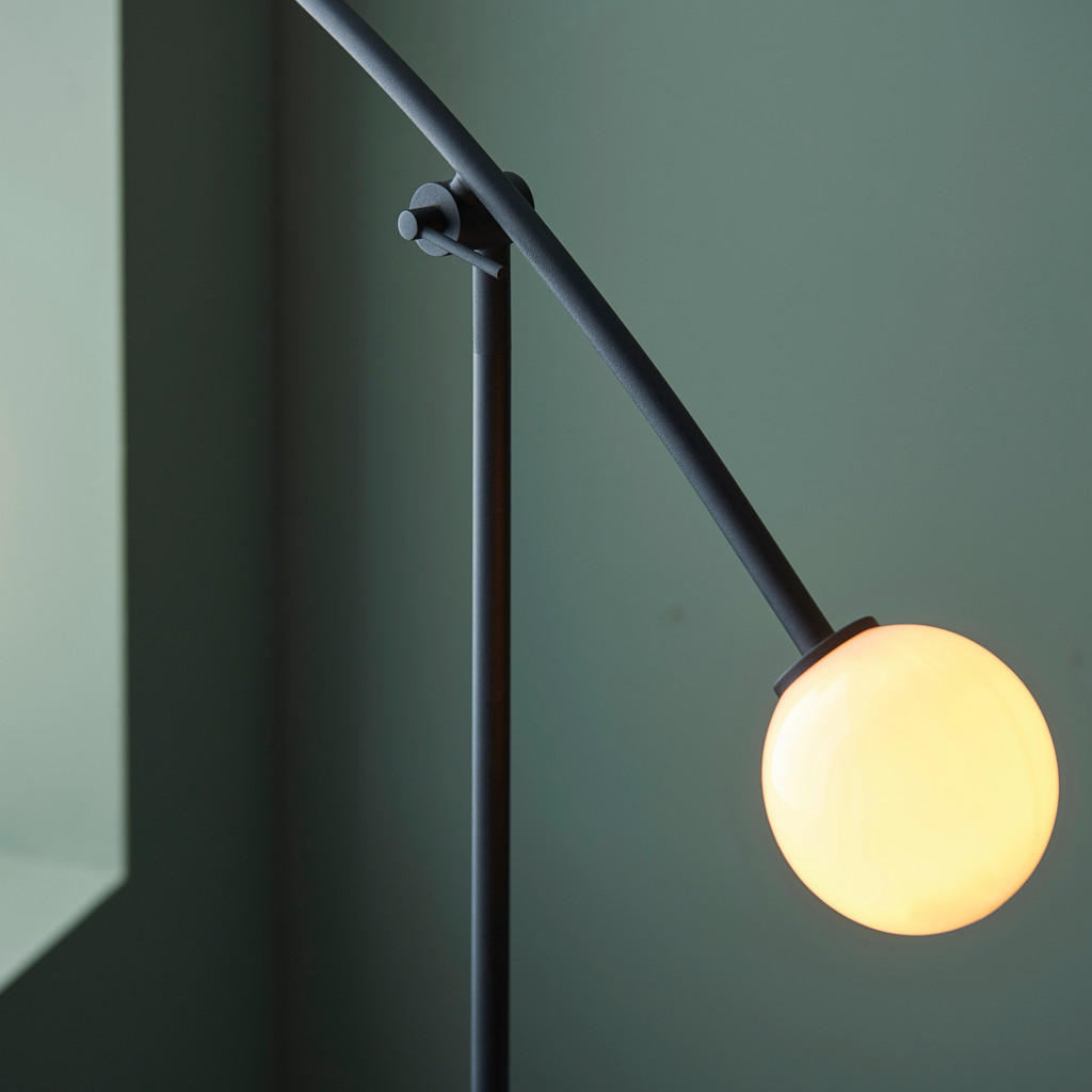 Thumbnail - Endon Bogenleuchte Balance, Schwarz, Glas, länglich,länglich, 89.5x165x26 cm, CE, schwenkbar, Fußschalter, Lampen & Leuc...