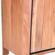 SIDEBOARD 170/80/44 cm  - Schwarz/Akaziefarben, LIFESTYLE, Glas/Holz (170/80/44cm) - Landscape