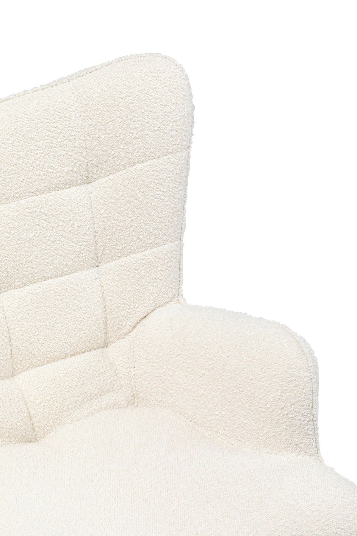 SESSEL Bouclé Beige    - Beige/Schwarz, Design, Textil/Metall (82/95/73cm) - Kare-Design