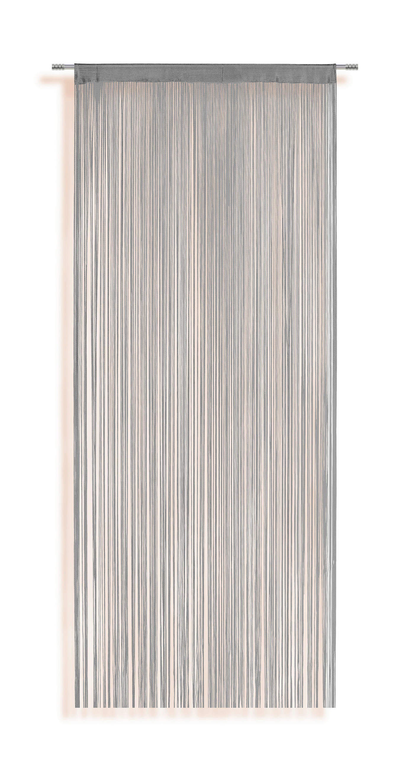 Fadenvorhang + Stangendurchzug Marietta 90x245 Cm Silber