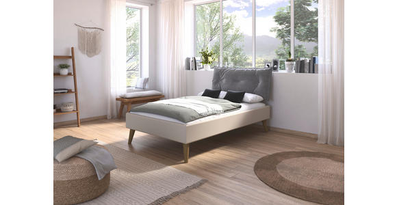 BETT 120/200 cm  in Champagner  - Wildeiche/Champagner, Design, Holz/Holzwerkstoff (120/200cm) - Carryhome