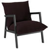 SESSEL Mikrofaser Dunkelbraun    - Wengefarben/Dunkelbraun, Design, Holz/Textil (63/76/80cm) - Carryhome