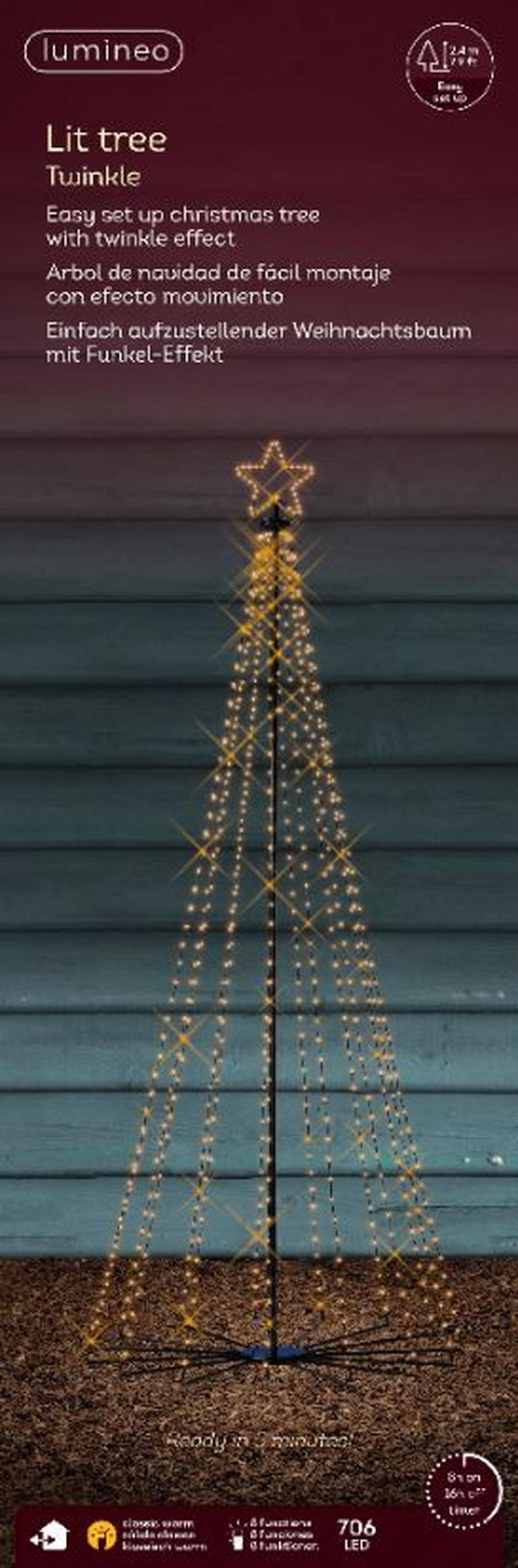 LED-DEKOLEUCHTE - Schwarz, Basics, Kunststoff (100/240cm)