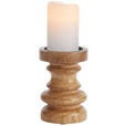 KERZENHALTER - Braun, LIFESTYLE, Holz (10/15cm) - Ambia Home