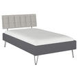 BETT 120/200 cm  in Grau  - Grau, Design, Holzwerkstoff/Textil (120/200cm) - Carryhome