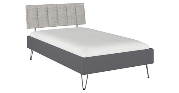 BETT 120/200 cm  in Grau  - Grau, Design, Holzwerkstoff/Textil (120/200cm) - Carryhome