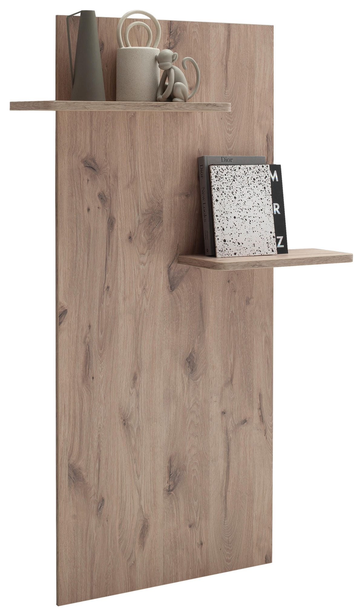 VÄGGHYLLA 105/168/24 cm  - ekfärgad, Design, trämaterial (105/168/24cm) - Livetastic