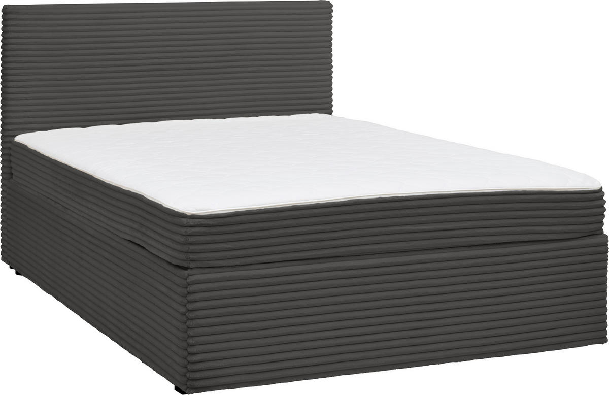 BOXBETT 140/200 cm  in Grau  - Grau, Modern, Holz/Textil (140/200cm) - MID.YOU