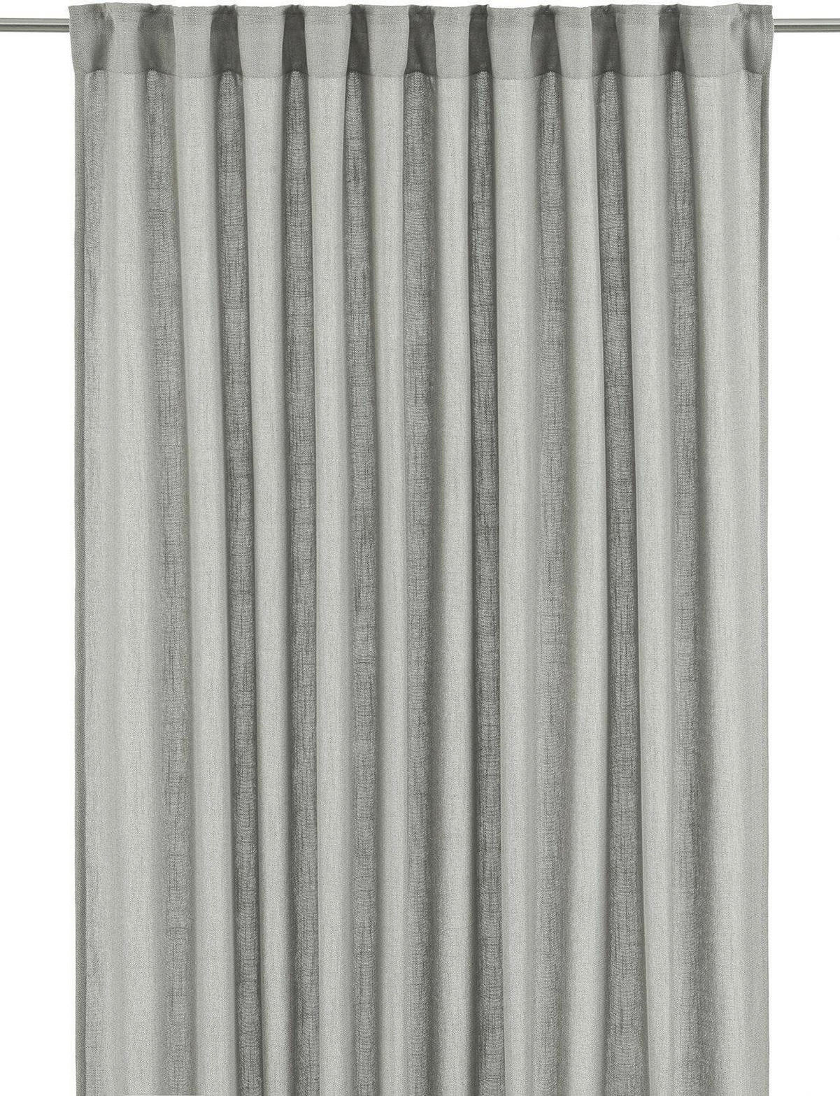 FERTIGVORHANG blickdicht  - Hellgrau, Basics, Textil (145/260cm)