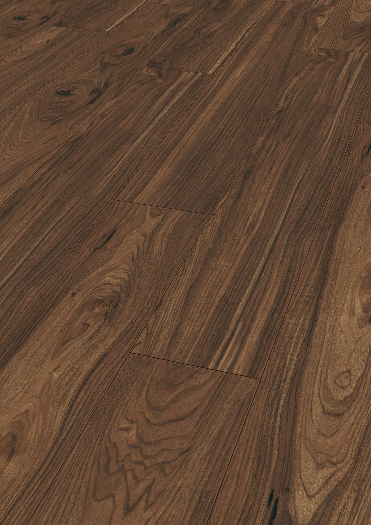 LAMINATBODEN Exquisit  - Nussbaumfarben, KONVENTIONELL, Holz (138.0/19.3/0.8cm)