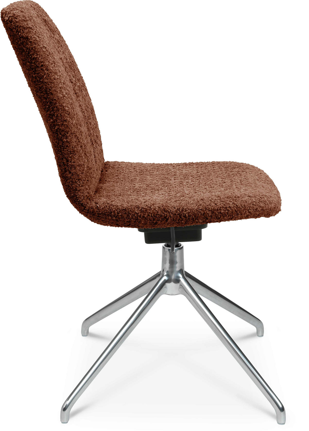 STUHL  in Aluminium Bouclé  - Alufarben/Kupferfarben, Design, Textil/Metall (46/81,5-84,5/55cm) - Johann Jakob