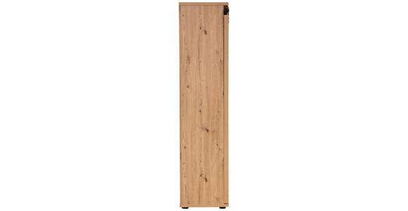 HIGHBOARD in 120/182/43 cm - Eichefarben/Schwarz, LIFESTYLE, Holzwerkstoff/Kunststoff (120/182/43cm) - Landscape