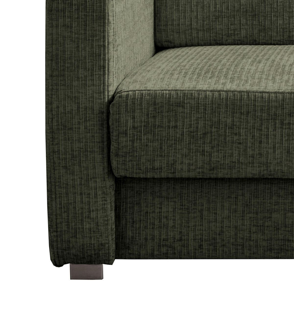 SCHLAFSOFA Mikrofaser Olivgrün  - Chromfarben/Olivgrün, Basics, Kunststoff/Textil (159/88/87cm) - Livetastic