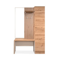 GARDEROBE 122/190/37 cm  - Kaschmir/Eiche Artisan, Modern, Glas/Holzwerkstoff (122/190/37cm) - MID.YOU