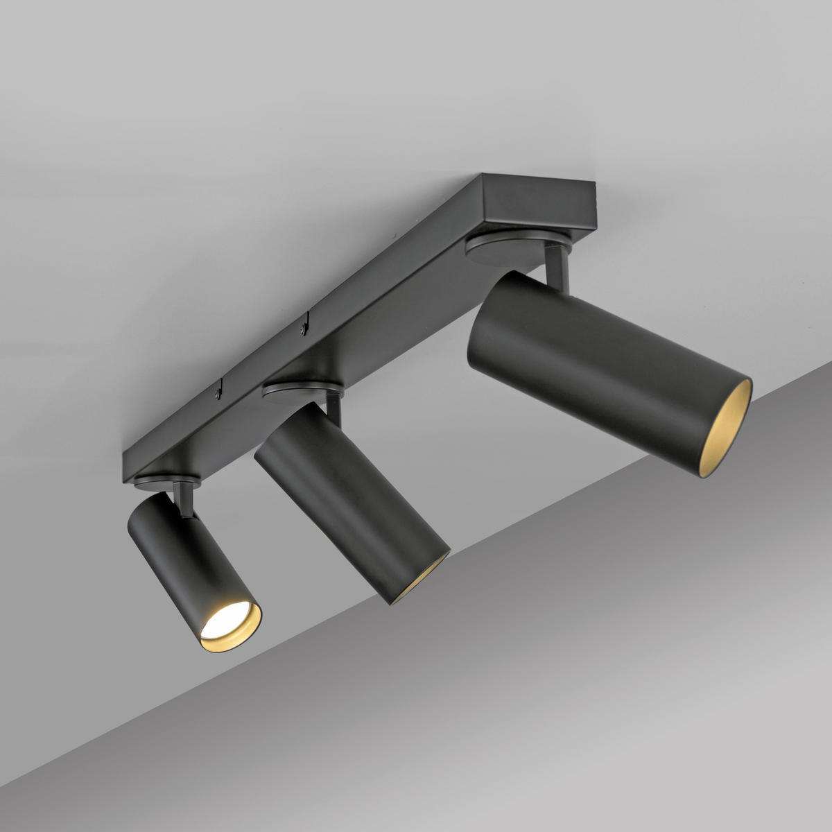 LED-DECKENLEUCHTE 99/25/16,5 cm   - Schwarz, KONVENTIONELL, Kunststoff/Metall (99/25/16,5cm) - Schöner Wohnen