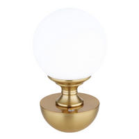 PORTABEL LAMPA 12/21 cm   - vit/mässingsfärgad, Klassisk, metall/plast (12/21cm) - Globo