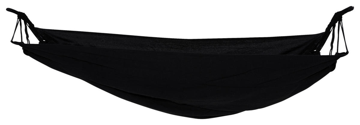 HÄNGEMATTE  - Schwarz, KONVENTIONELL, Kunststoff (150/1/200cm) - Gardenson