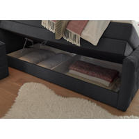 BOXSPRINGBETT 180/200 cm  in Schwarz  - Schwarz, Modern, Holzwerkstoff/Kunststoff (180/200cm) - MID.YOU