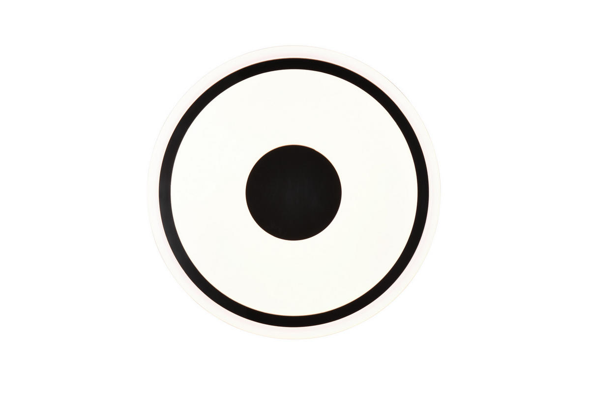 LED-DECKENLEUCHTE  33/5 cm    - Weiss/Schwarz, Konventionell, Kunststoff (33/5cm)