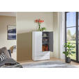 HIGHBOARD  in 81/140/40 cm  - Silberfarben/Alufarben, KONVENTIONELL, Holzwerkstoff/Kunststoff (81/140/40cm) - Carryhome