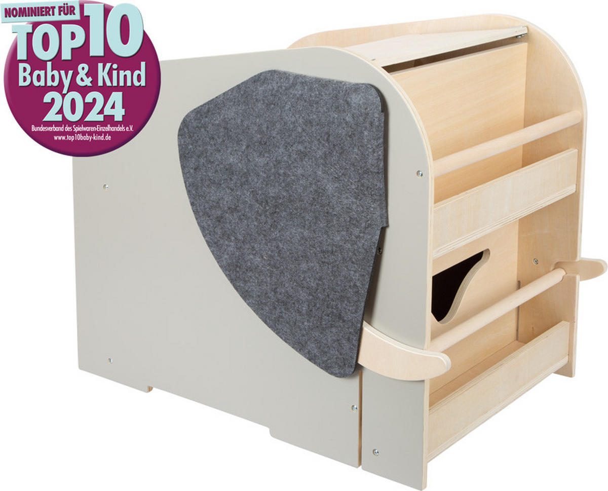 SPIELZEUGBOX  - Multicolor, Basics, Holz/Textil (63/41/51cm) - small foot