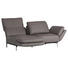 SOFA in Leder Grau - Chromfarben/Grau, KONVENTIONELL, Leder/Metall (260/88-105/105-135cm) - Cantus SOFA in Leder Grau - Chromfarben/Grau, KONVENTIONELL, Leder/Metall (260/88-105/105-135cm) - Cantus
