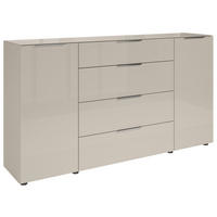 KOMODA,  - Moderno, steklo/leseni material (180/99/40cm) - MID.YOU