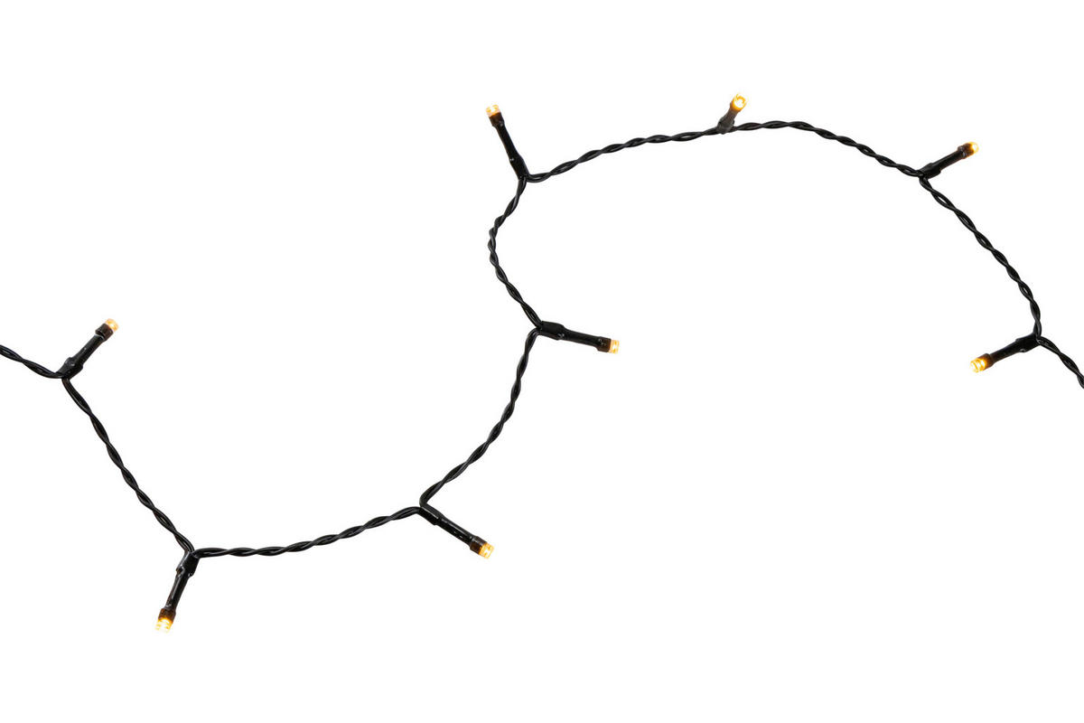 LICHTERKETTE 1800 cm  - Schwarz, KONVENTIONELL, Kunststoff (1800cm) - X-Mas
