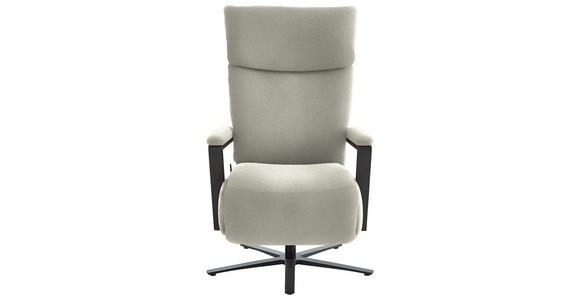 RELAXSESSEL in Textil Creme - Creme/Schwarz, Design, Textil/Metall (68/117/85cm) - Cantus