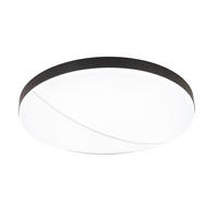 LED-DECKENLEUCHTE 45/10,5 cm   - Schwarz, Design, Kunststoff/Metall (45/10,5cm) - Novel