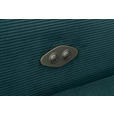 ECKSOFA Türkis Feincord  - Türkis/Schwarz, Design, Textil/Metall (280/205cm) - Xora