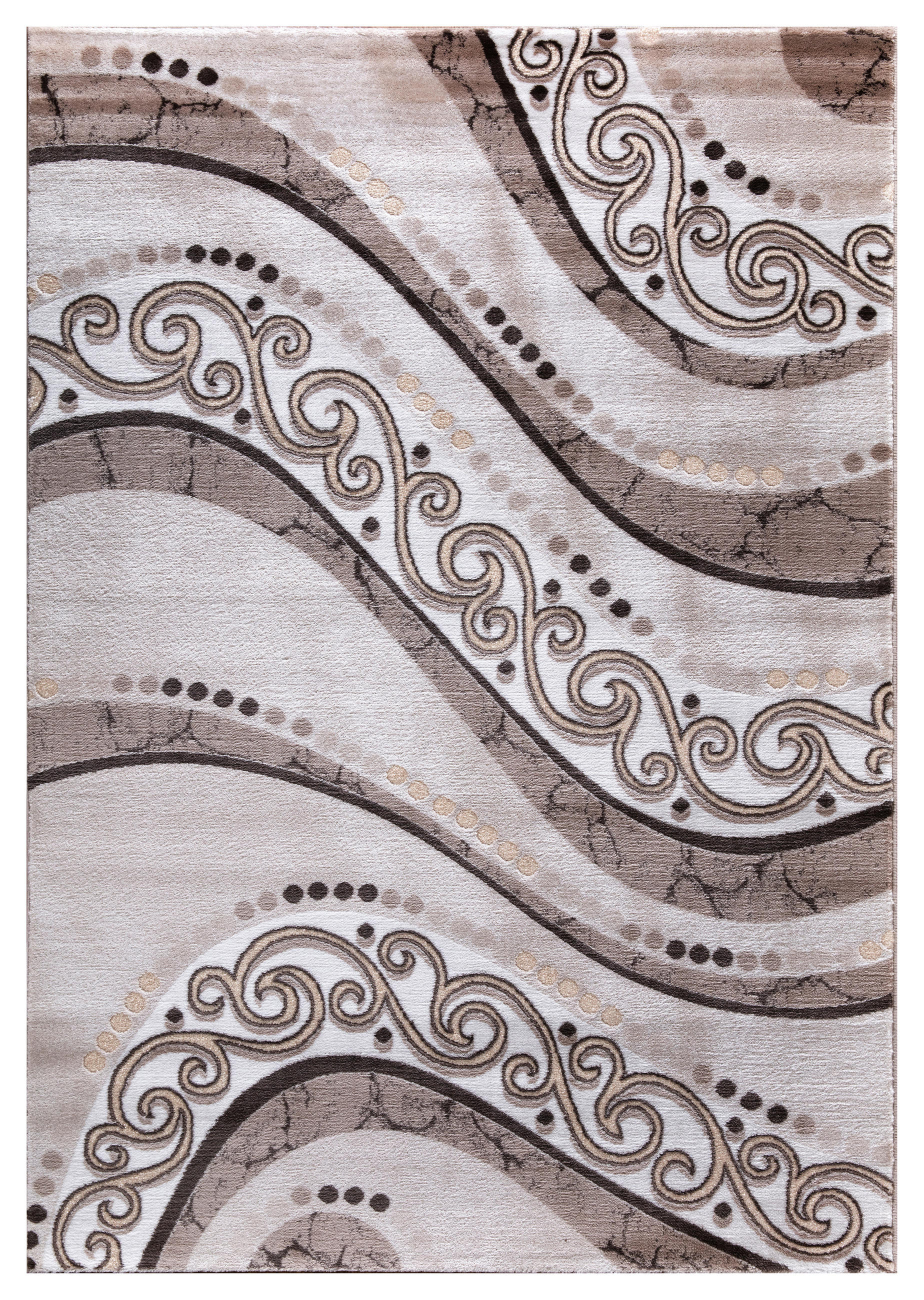 LÄUFER 80/300 cm Eleysa  - Graubraun/Creme, LIFESTYLE, Textil (80/300cm) - Novel