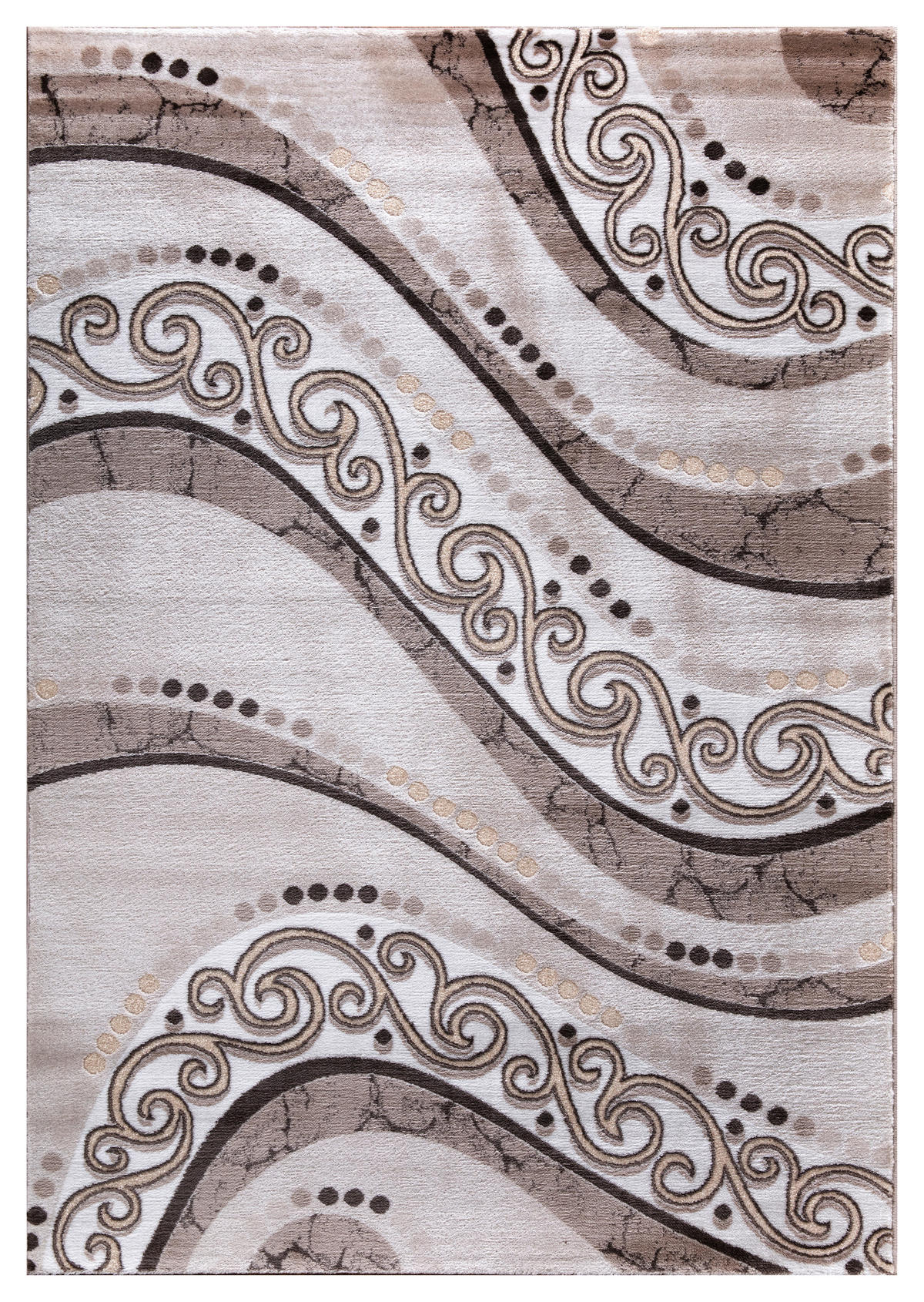 LÄUFER 80/300 cm Eleysa  - Graubraun/Creme, LIFESTYLE, Textil (80/300cm) - Novel