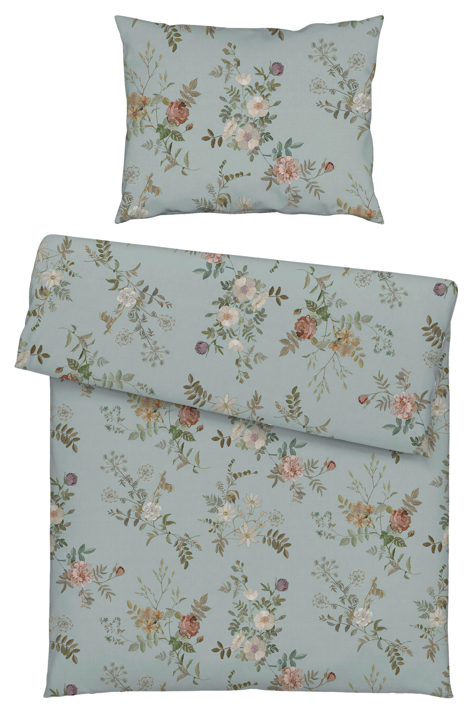 BETTWÄSCHE Atelier Interlock-Jersey 140/200 cm  - Salbeigrün, Basics, Textil (140/200cm) - Estella