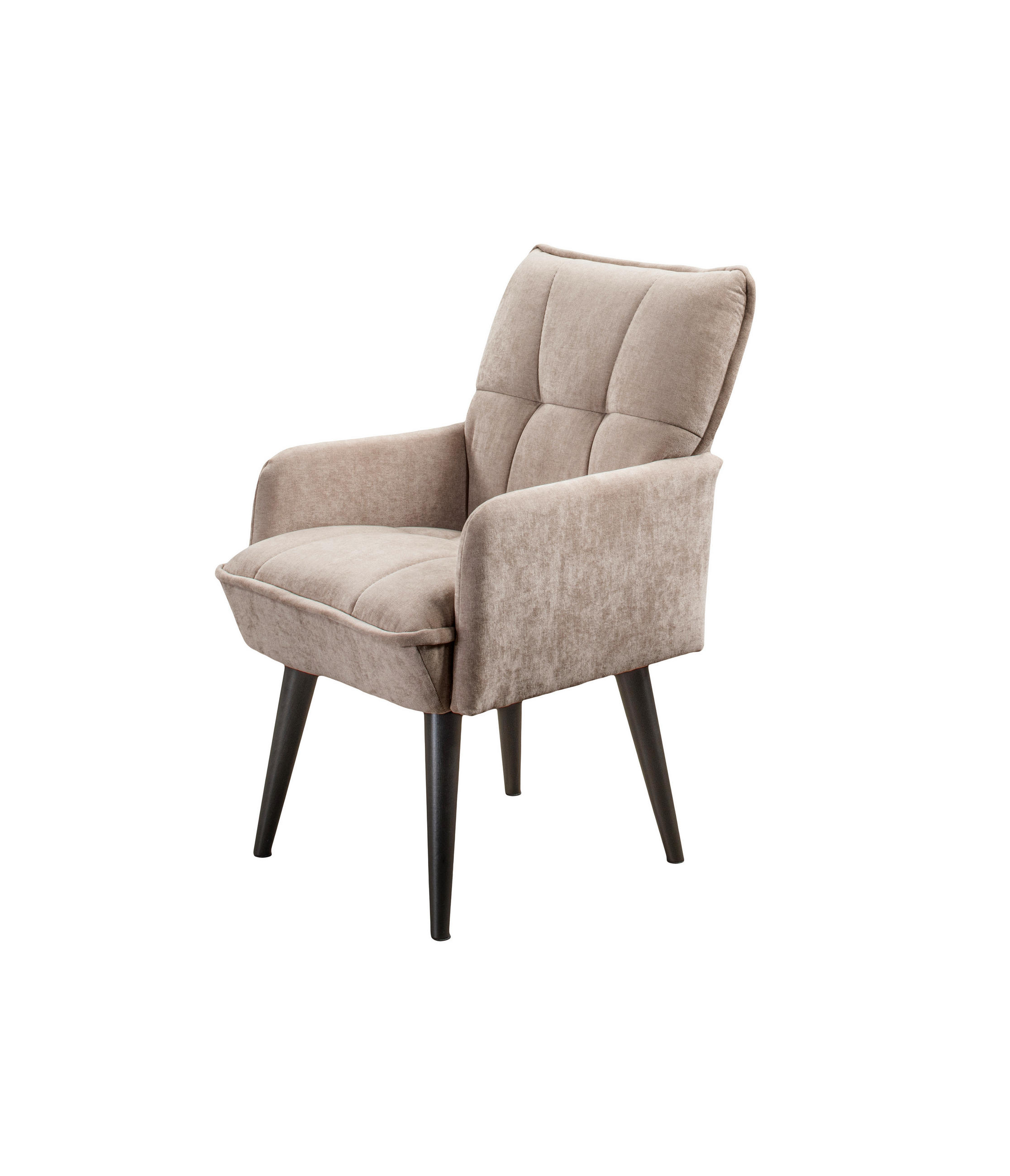 STOLICA S NASLONOM ZA RUKE  bež  drvo, tekstil, drvni materijal      - bež/crna, Moderno, drvni materijal/drvo (57/93/75cm) - Livetastic
