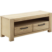 LOWBOARD  in 132/51/50 cm  - Wildeiche/Schwarz, Natur, Holz/Holzwerkstoff (132/51/50cm) - Carryhome