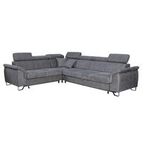 SJEDEĆA GARNITURA drvo  tamno siva   - siva/tamno siva, Moderno, drvo/tekstil (305/250/90cm) - Ti'me