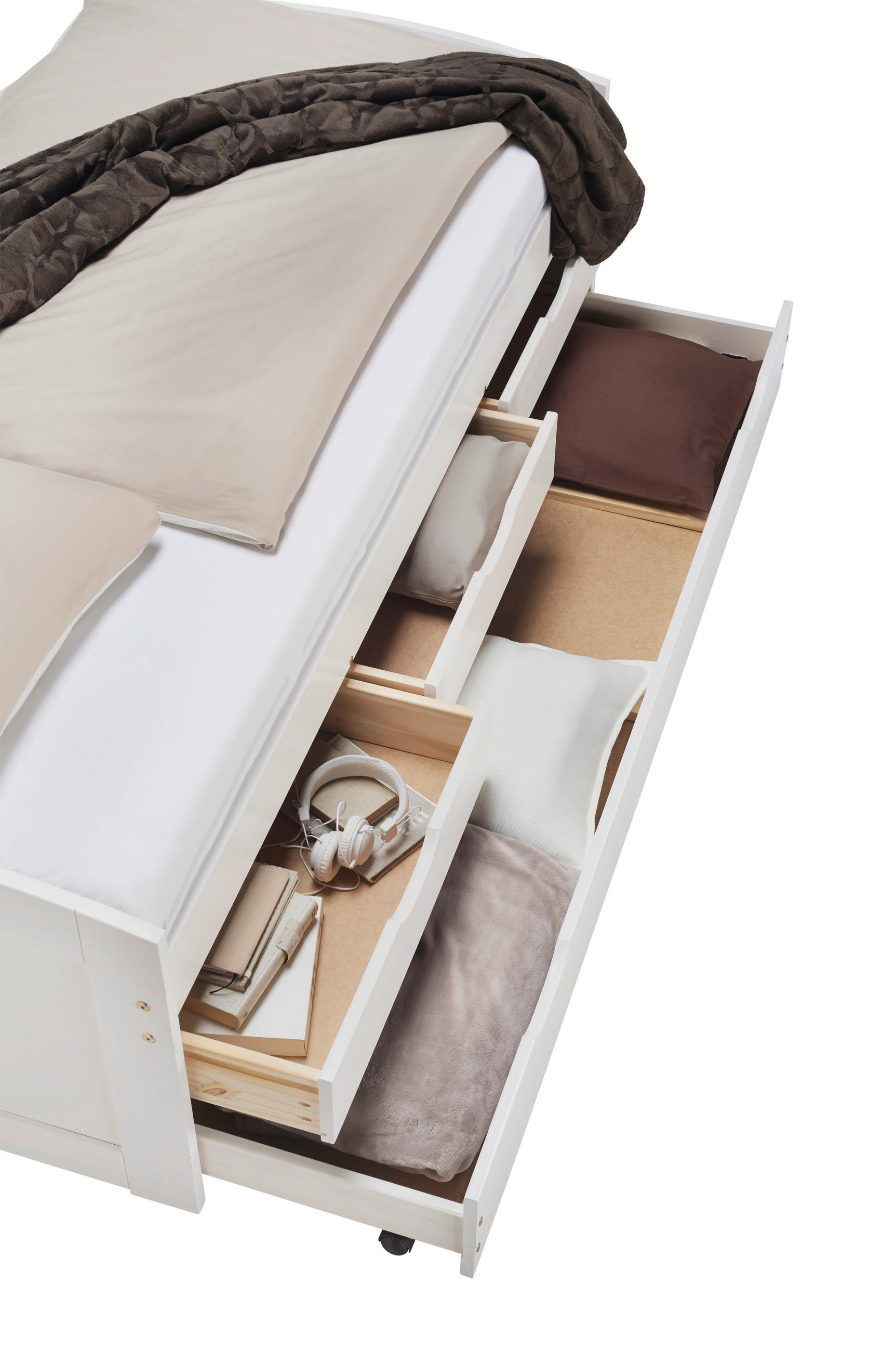 POSTELJA 90 cm x 200 cm , les bela - bela, Moderno, les (205/63/98cm) - Carryhome