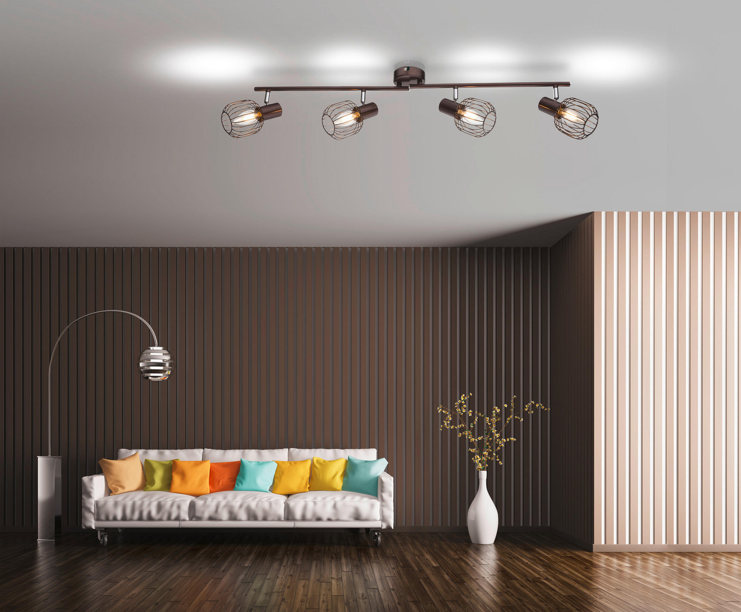 SPOTLIGHT 84/15 cm   - bronsfärgad, Trend, metall (84/15cm) - Globo