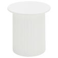 BEISTELLTISCH 40/40/41 cm Weiß rund  - Schwarz/Weiß, Design, Holzwerkstoff (40/40/41cm) - Xora