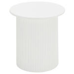 BEISTELLTISCH 40/40/41 cm Weiß rund  - Schwarz/Weiß, Design, Holzwerkstoff (40/40/41cm) - Xora