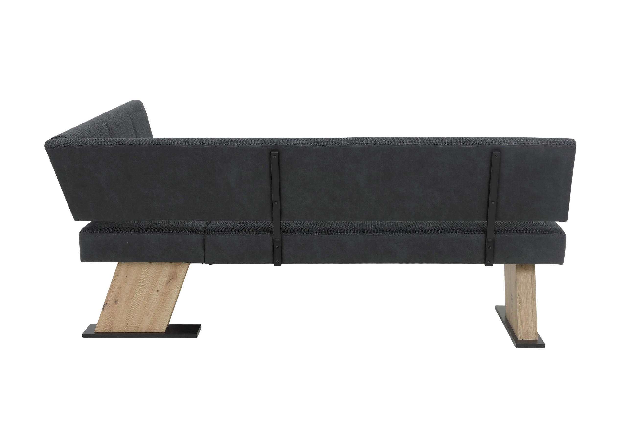P & B Eckbank Anthrazit 210x87 cm