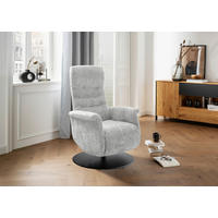 RELAXSESSEL in Textil Silberfarben  - Silberfarben/Schwarz, MODERN, Textil/Metall (72/118/85-165cm) - Livetastic