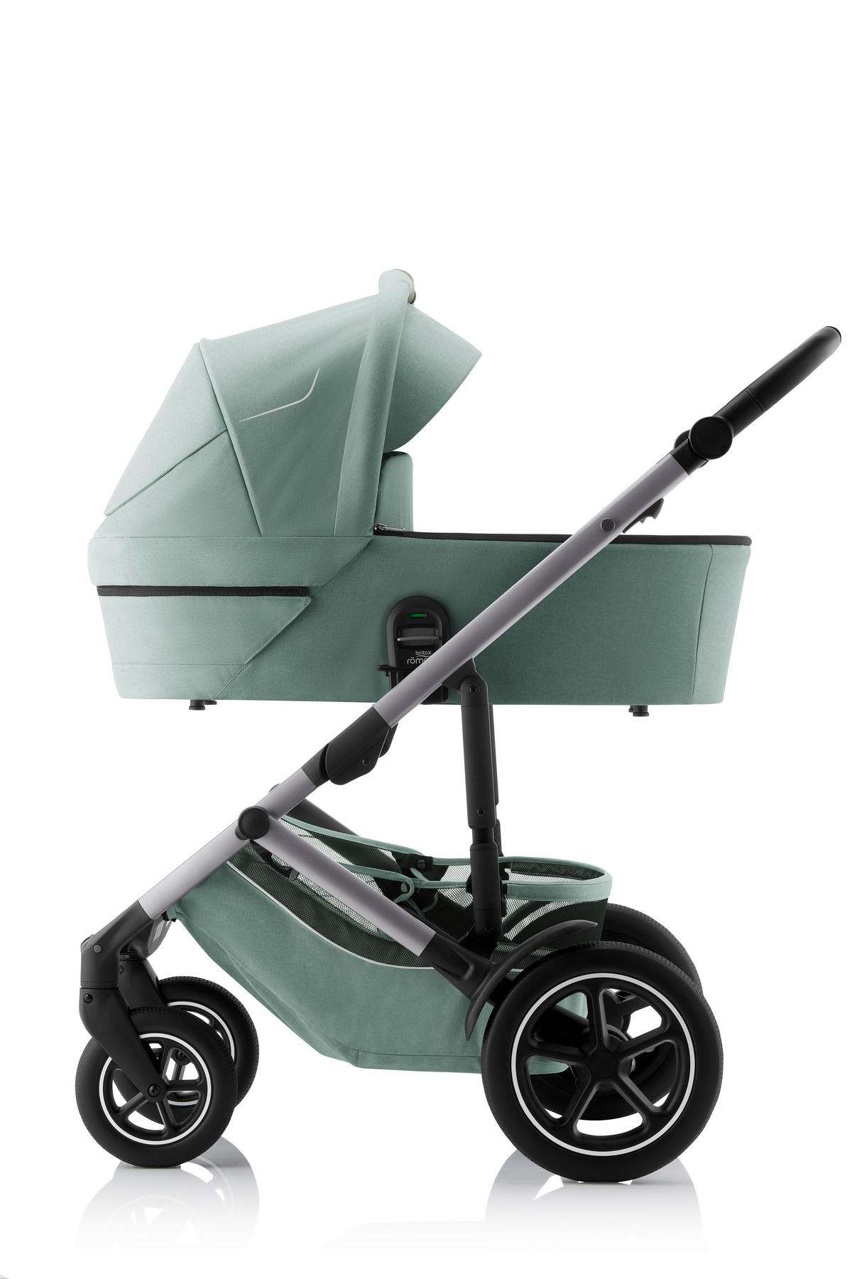 KINDERWAGEN Smile 5Z  - Hellgrau/Grün, Basics, Textil/Metall (57/112/97,7cm) - Britax Römer