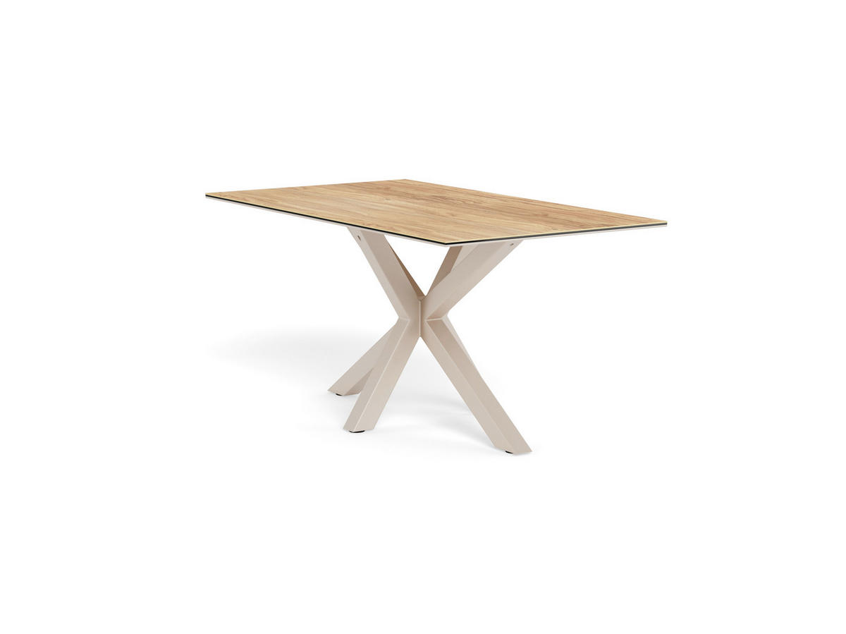 ESSTISCH in Metall, Glas, Keramik 160/90/75,5 cm  - Eichefarben/Grau, MODERN, Glas/Keramik (160/90/75,5cm) - MID.YOU